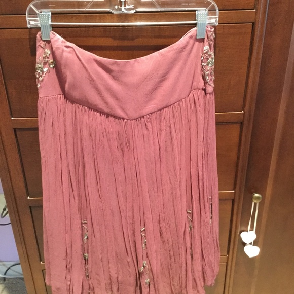 Elie Tahari pink beaded skirt, 4 - Picture 2 of 3